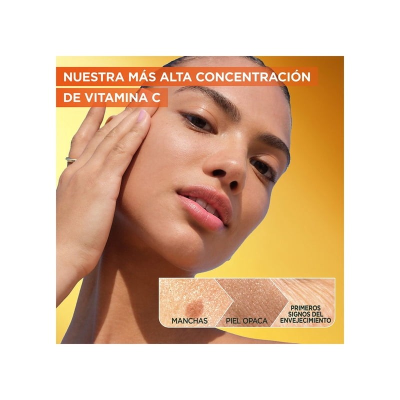 Sérum facial de noche Garnier skin active express aclara vitamina