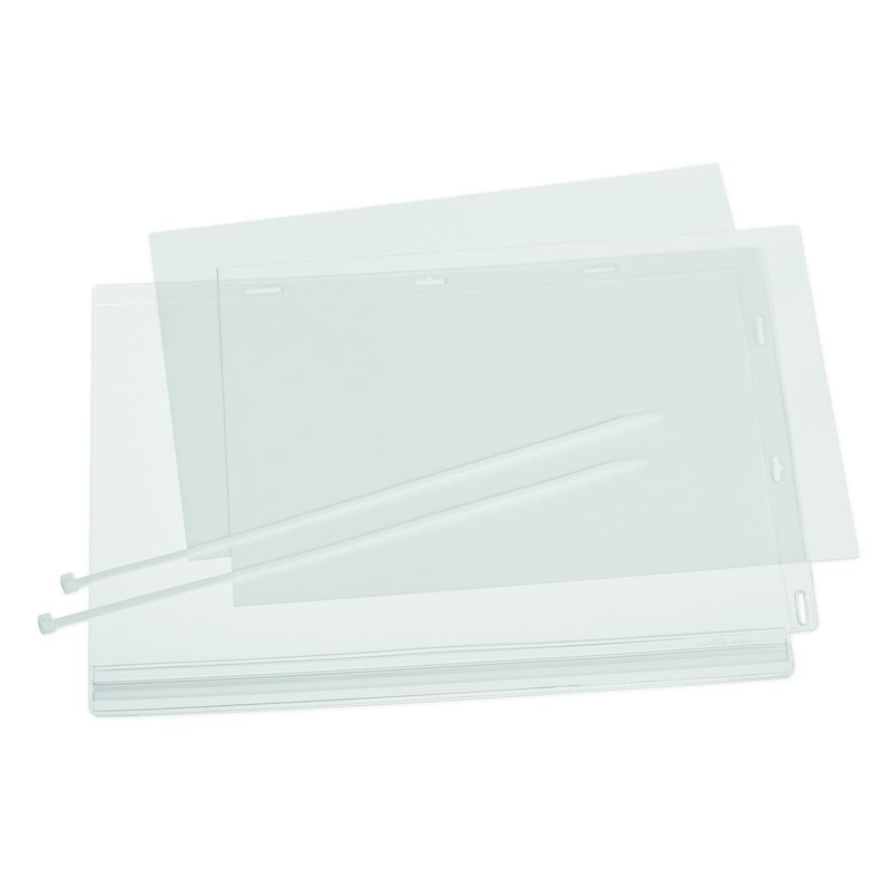 Durable Water-Resistant A4 Cable Tie Pocket - Pack of 5