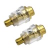 2 Pcs Compressor Air Oiler Lubricator, 1/4" NPT Mini Oiler