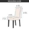 Gibelle Dining Room Chair Covers Set of 6, Stretch Parsons