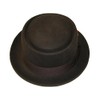Brown Unisex Superb Foldable Pork Pie Trilby Hat with Matching