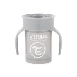 Twistshake Vaso Entrenador Bebe 230 ml | 360° Straw Cup | Taza con Asas Ergonómicas y Borde a Prueba de Derrames con Sello de Silicona | Libre de BPA 