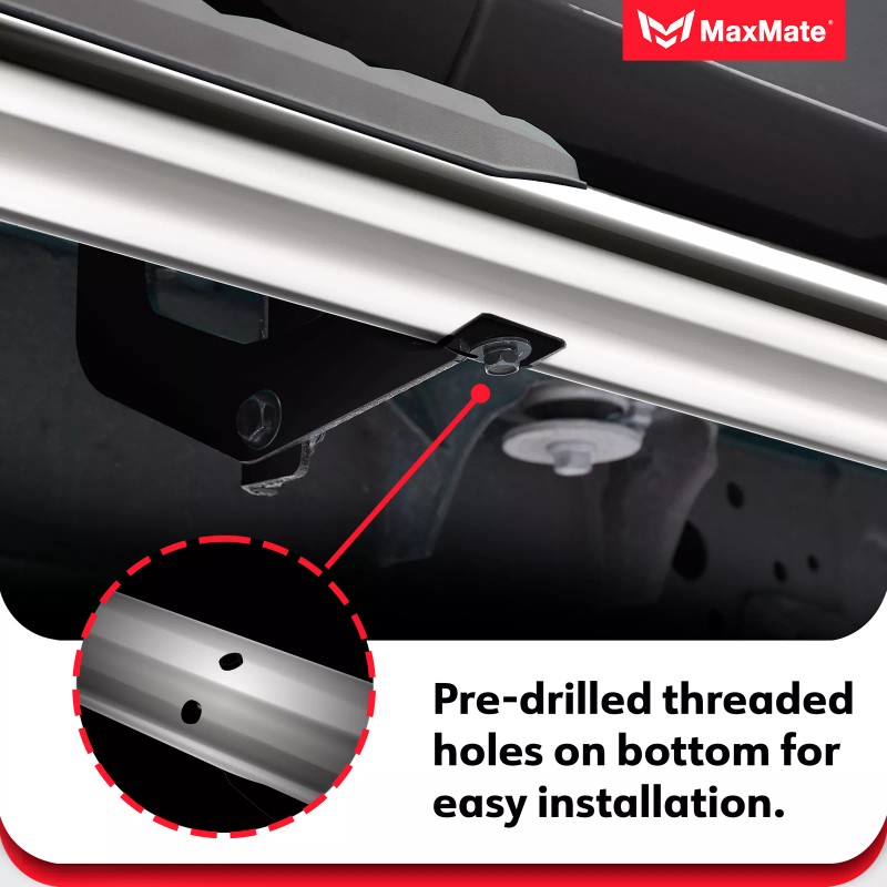 MaxMate 3.5" Oval Nerf Bar Side Steps for Supercab