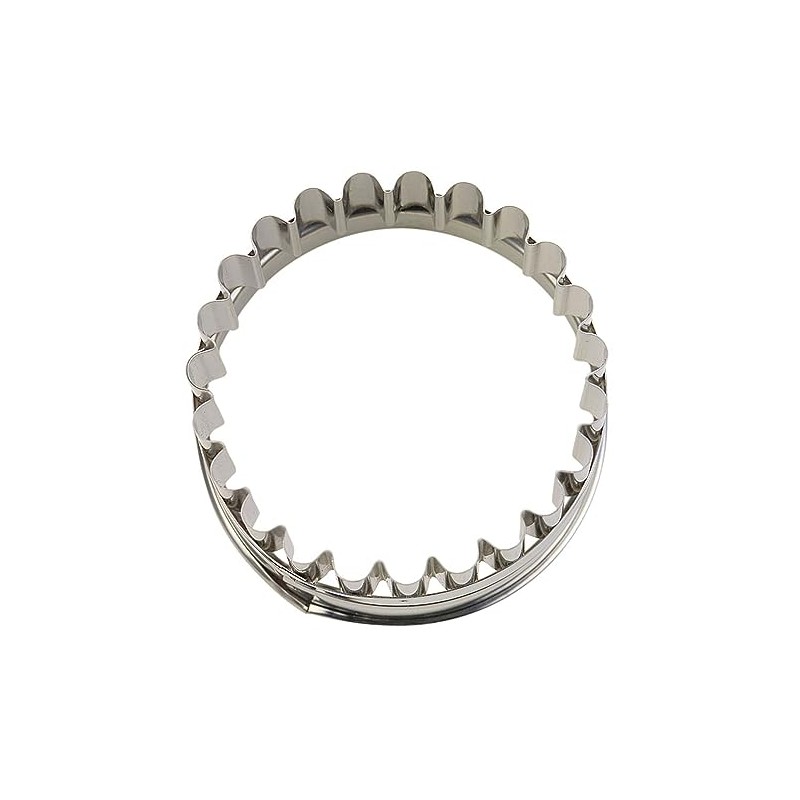 Staedter Linzer Outer Ring, 6.5 cm, Stainless Steel Silver