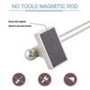 Magnetic Curtain Rods Multi-Use Adjustable Appliance Metal Doors Magnetic Rods,
