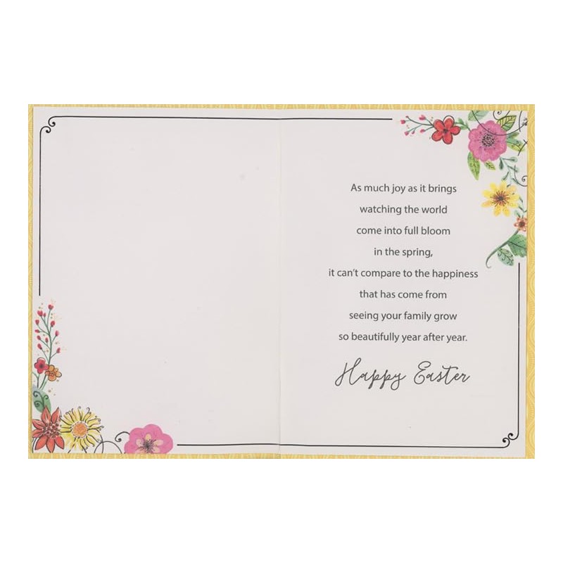 Designer Greetings Pink 3D Die Cut Flowers, Brown String, Purple