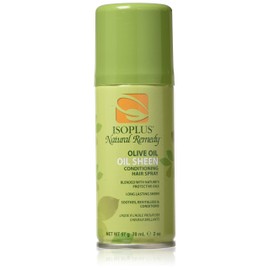 Isoplus Natural Remedy Olive Oil Sheen Conditioning Hair Spray, 2 oz