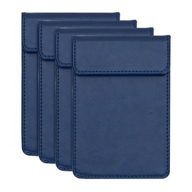 Receipt Holder, Ticket Clip, Thin Receipt Holder, Table Check Holder, Blue, Navy, Blue, Blue, Navy, Blue, S, 4 pcs, 3.9 x 5.9 inches (100 x 150 mm), Magnetic Receipt Holder