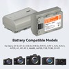 NP-FZ100 Batteries 2-Pack 2600mAh, Type-C Charging Port for Sony A7iv,