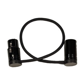 Milestock Low-Profile 3-Pin XLR Female to XLR Male Adjustable-Angle Cable for Sound Devices 302, 552, 633, 688, 788T Mixer, Zaxcom, Zoom F8 Recorder and More, 20-Inches, Black