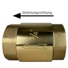 Pack of 2 3/4 Inch Brass Check Valve, 3/4 Inch