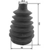 Febest 1617P-163 - Bellows Set, Drive Shaft