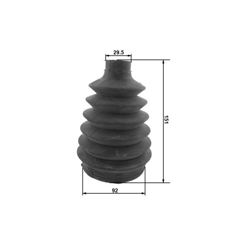 Febest 1617P-163 - Bellows Set, Drive Shaft