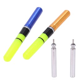 Alomejor Glowing Fishing Float 2pcs Electronic Fishing Lights Night Fishing Bobber for Night Fishing Fishing Accessories