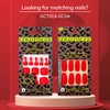 GoldFinger Press On Toenails Regular Fit Full Cover Red Color