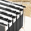 NORDUN Plastic Hanging File Folder Expandable,Letter Size,Upgraded 2" Expansion Accordian