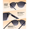 DUCO 1230 Women's Sunglasses, Round Sunglasses, UV400, Polarized Lens, Fashion