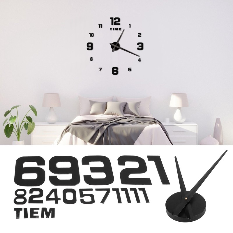 Wall Clock Large DIY Home Living Room Modern Art Decoration