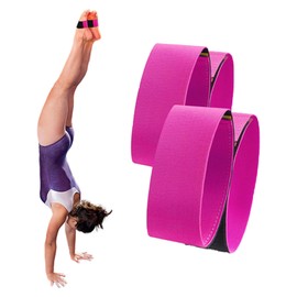 2 Sets of Elastic Sticky Toes for Gymnastics and Dance - Ideal Tumbling Equipment for Training (Pink)