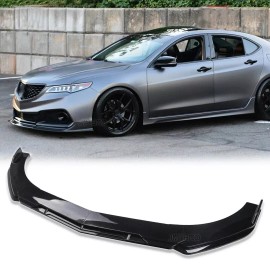 JK RACING For Acura TLX ILX 5Pcs Front Bumper Lip Spoiler Boby Kits Splitter Glossy Black
