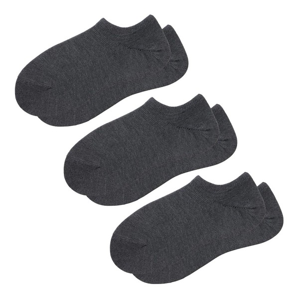 Gunze Acedron Socks, 3-Pair Set, Sneaker-Length, Women's, (New Model) Moku