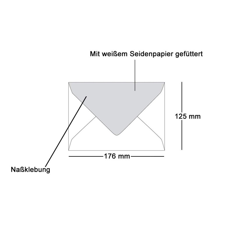 Neuser FarbenFroh Envelopes B6 176 x 125 mm, Wet Sealing,