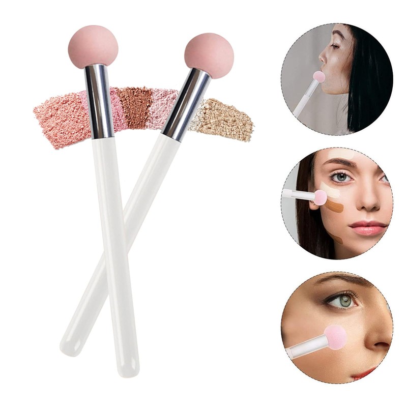 2Pcs Mushroom Sponge Makeup Brushes Cute Pink Mushroom Head Makeup