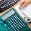 Tondiamo 48 Packs Silver Pencils Hex Silver Welders Pencils Metallic