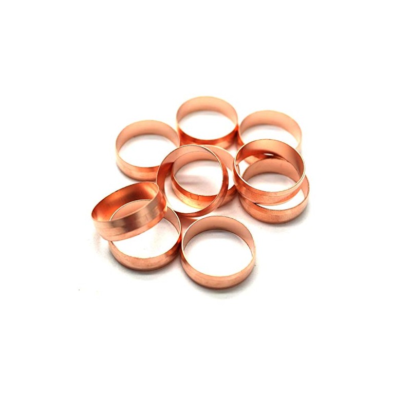 fiXte® Pack of 10 15mm High Standard Copper Compression Olives