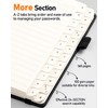 WEMATE Spiral Password Book with Alphabetical Tabs, Small Password Keeper