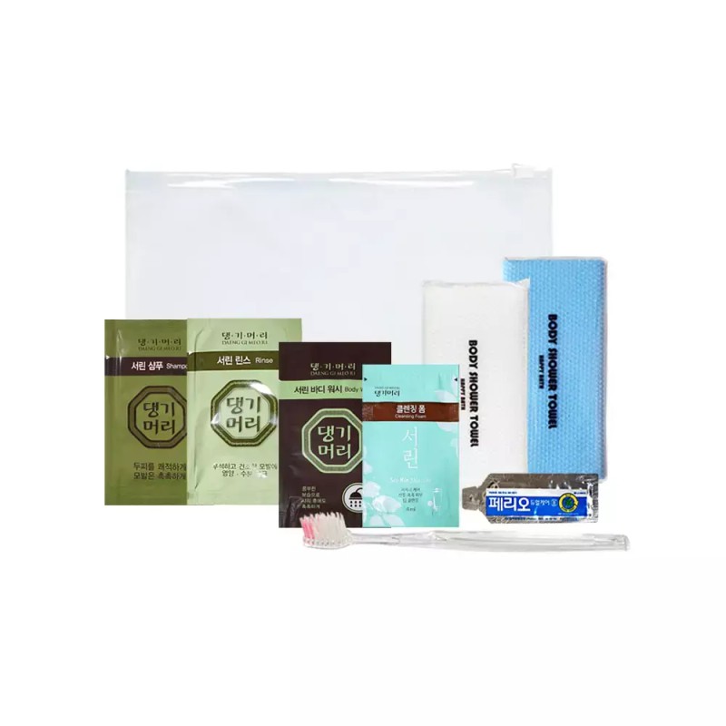 Seorin 세면도구 어메니티 트래블키트 여행용파우치 서린 7종 5세트 Travel Toiletry