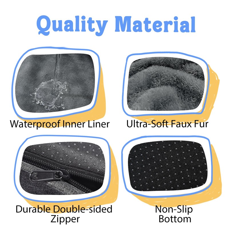 Washable Orthopedic Large Dog Bed - Removable Orthopedic Foam Dogs