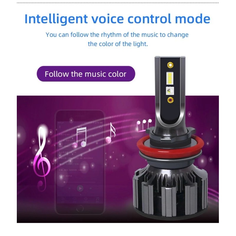 Zentico 9007 2 in 1 CSP Chip Auto LED Headlight