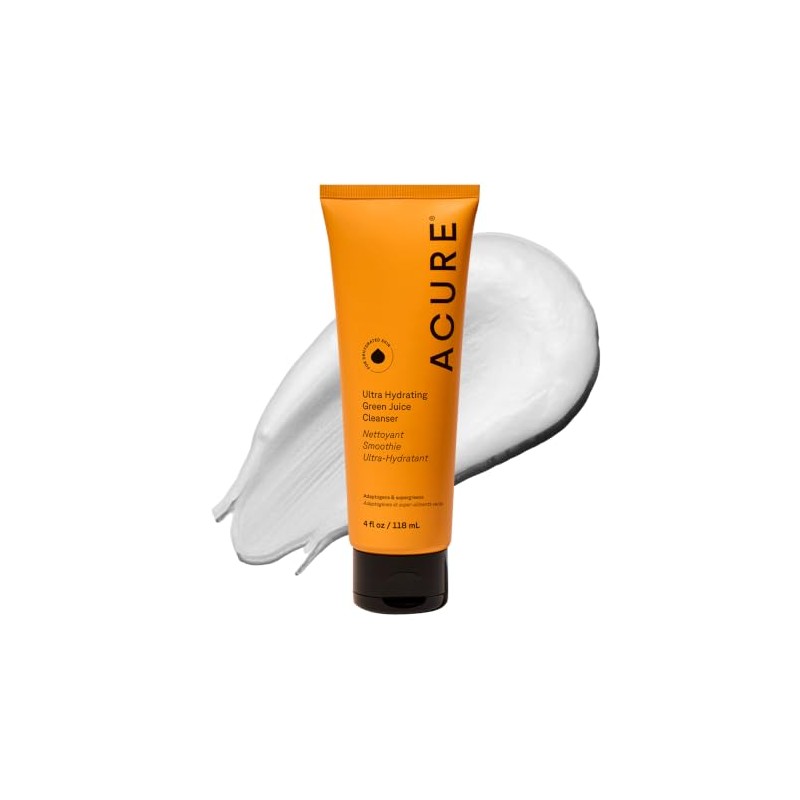 Acure, gel limpiador facial ultra hidratante de jugo verde 118