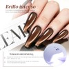 CHERIMOYA Esmalte de Uñas de Gel Ojos de Dorado Marrón