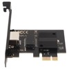 PCIe Network Card 10/100/1000/2500Mbps Gold Plated Pin Aluminium Alloy Gigabit