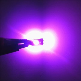 WLJH 6pcs Pink Auto LED Bulbs T5 Wedge LED Light Canbus Error Frre 74 17 2721 3030 SMD Car Dashboard Instrument Panel Cluster Lamps,Plug and Paly