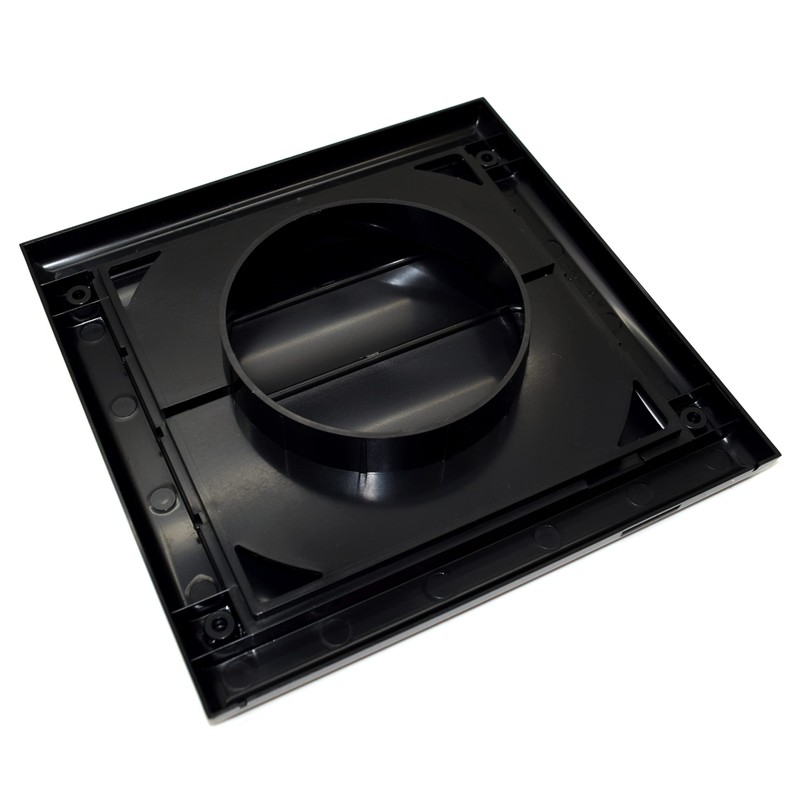 Black Gravity Grille 125 mm / 5 inch External Ducting
