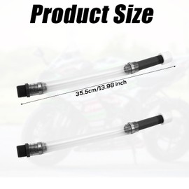 Tinoaly 2pcs Racing Fuel Jug Hose, 13.98 Inch Transparent Gas Can Hose Adapter Racing Fuel Jug Tube Gas Can Spout Replacement for Scribner Fuel Jugs, Jeg jugs, LC2 Jugs, Fuel Containers