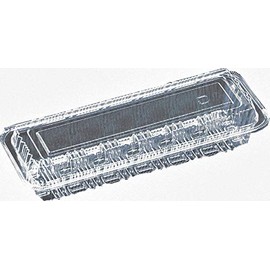 F-Pico 7N130011 Food Pack, Transparent, Size: Approx. 8.5 x 1.6 x 3.2 inches (21.6 x 4.2 x 8.2 cm), FP Food Roll, 1 Shallow (12), Pack of 100