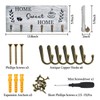 AHYS Key Holder Wall Mount Rustic Home Sweet Home Sign