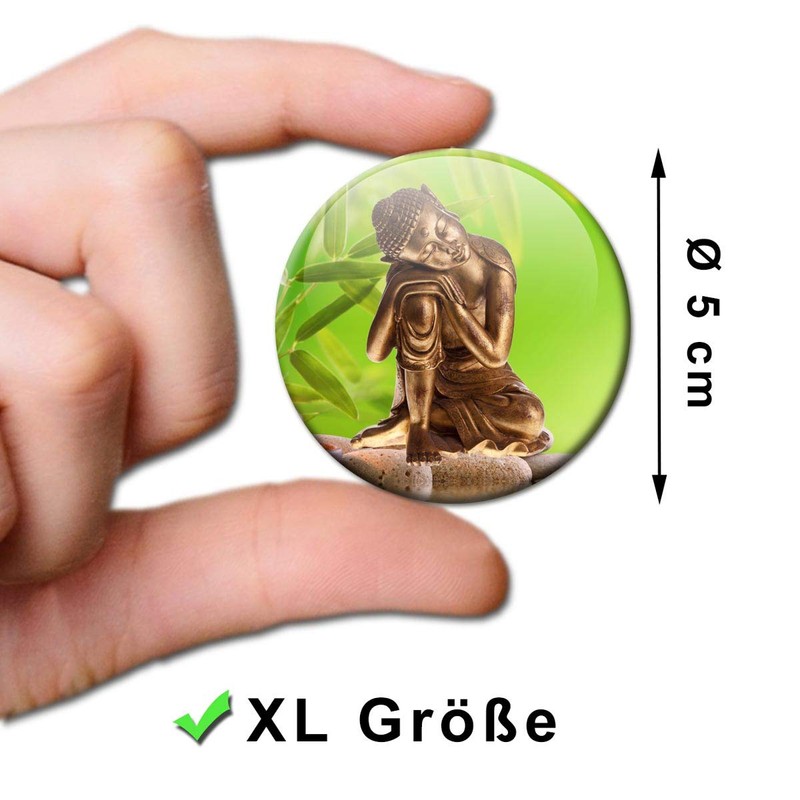 Fridge Magnets Buddha Wellness Set of 4 Decorative Gift Set