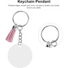 30 Set Acrylic Keychain Blanks Kit, Circles Key Chain Making