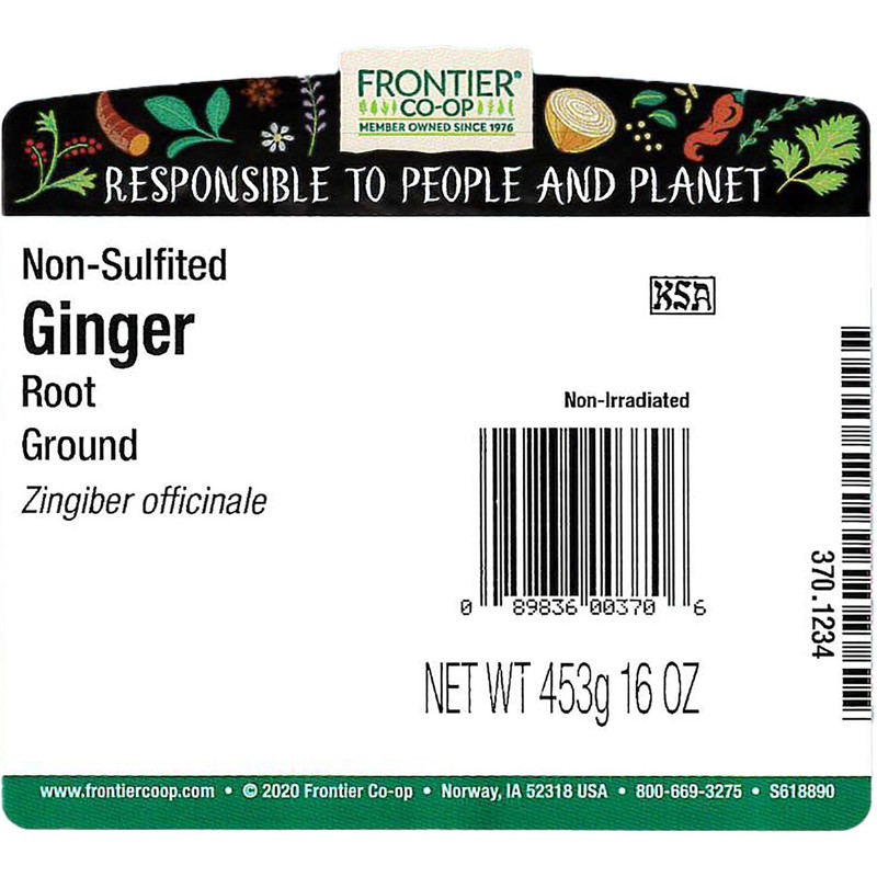 Frontier Co-op Ginger Root Powder, Kosher, Non-irradiated | 1 lb.