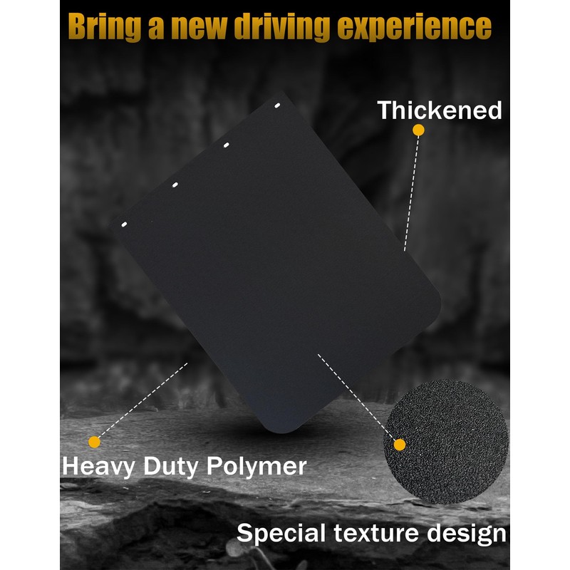 CJEMIX Semi Truck Mud Flaps 24"x36", Universal Heavy Duty Polymer