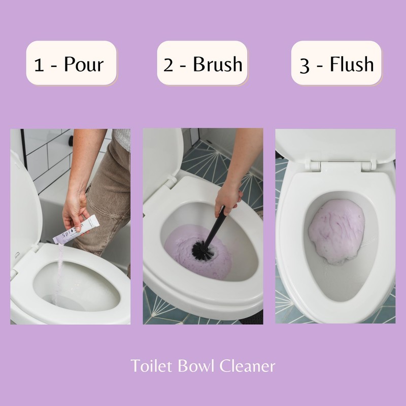 SplaShh 5 in 1 Toilet Bowl Cleaner, 30 Powder Packets,