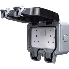 BG ELECTRICAL OUTDOOR SWITCHED SOCKET 2G DP 13A