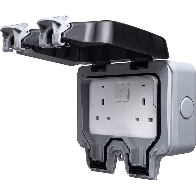 BG ELECTRICAL OUTDOOR SWITCHED SOCKET 2G DP 13A