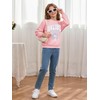 SOLY HUX Girl's Graphic Letter Print Sweatshirt Crewneck Long Sleeve