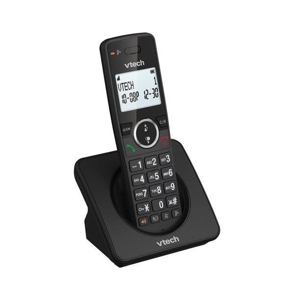VTech ES2000 DECT Cordless Phone with Call Block, Volume Control, Caller ID/Call Well, 18 Hours Talk Time, Speed Dial, Backlit Display and Keyboard, ECO Mode, Black